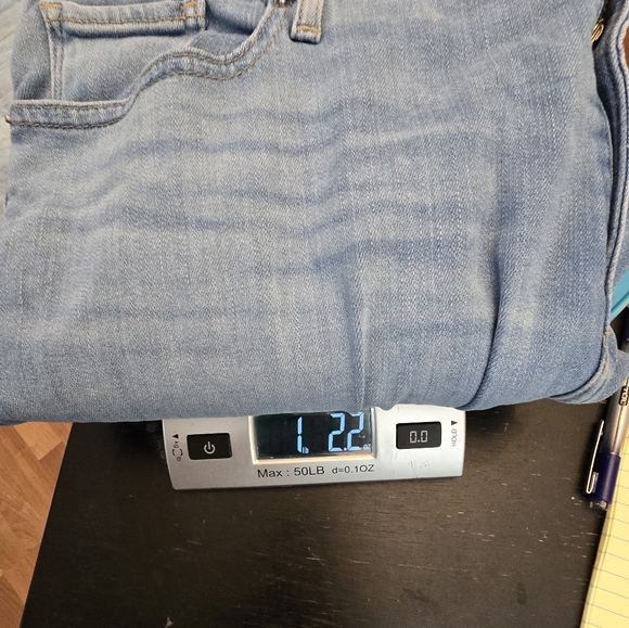 Levis Strauss Womens 711 Skinny Ankle Jeans Mid Rise 18W Plus Blue - Picture 13 of 14